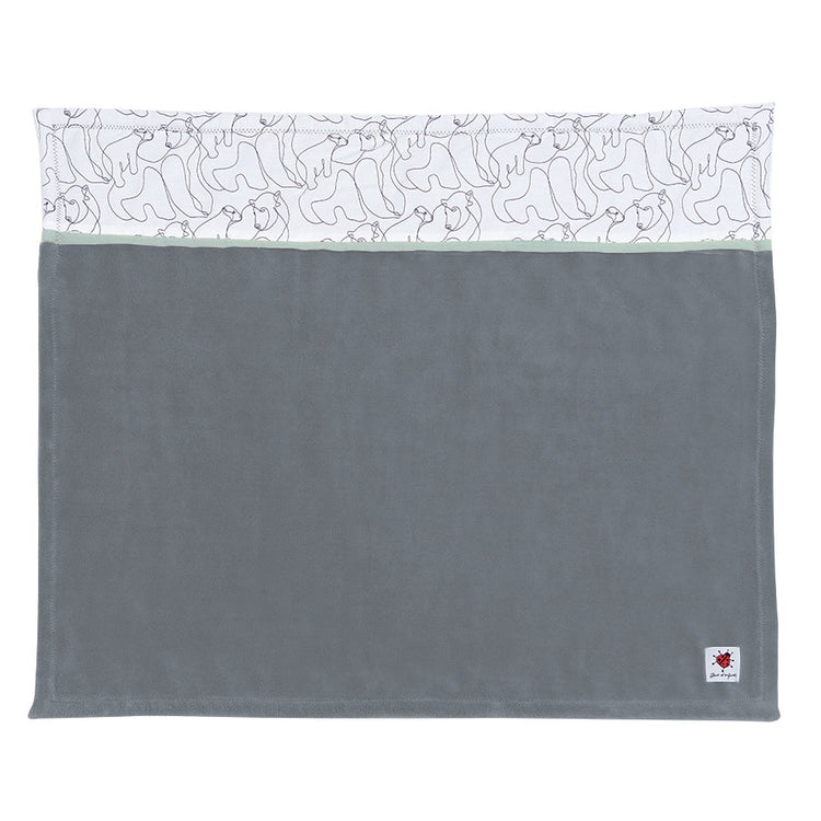 Maman ourse - Petite couverture - liseré vert