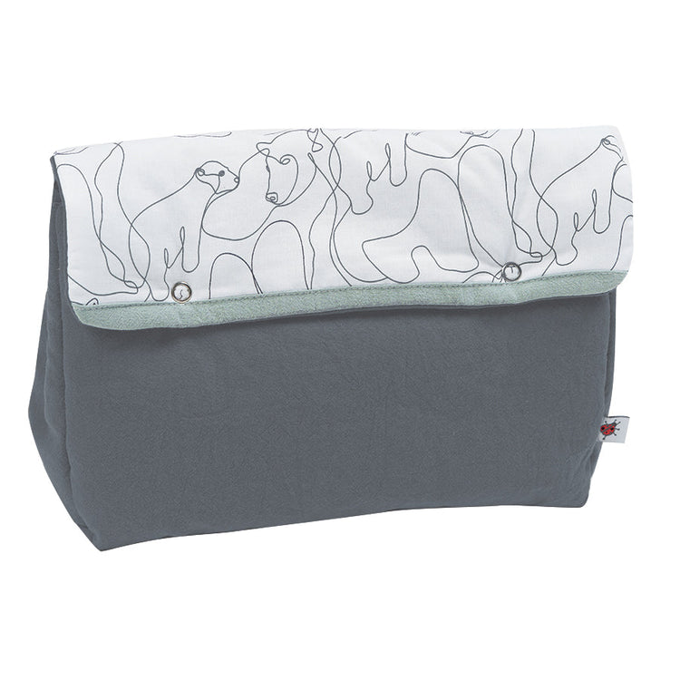 Maman ourse - Trousse de toilette - liseré rose